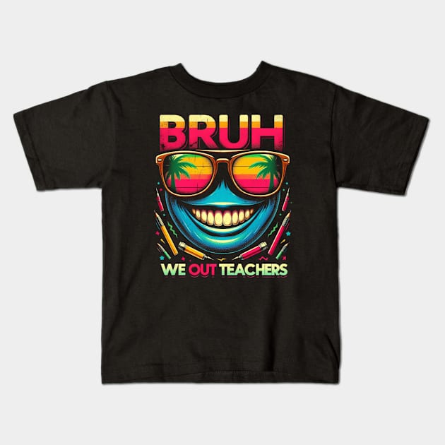 Bruh We Out Kids T-Shirt by unn4med